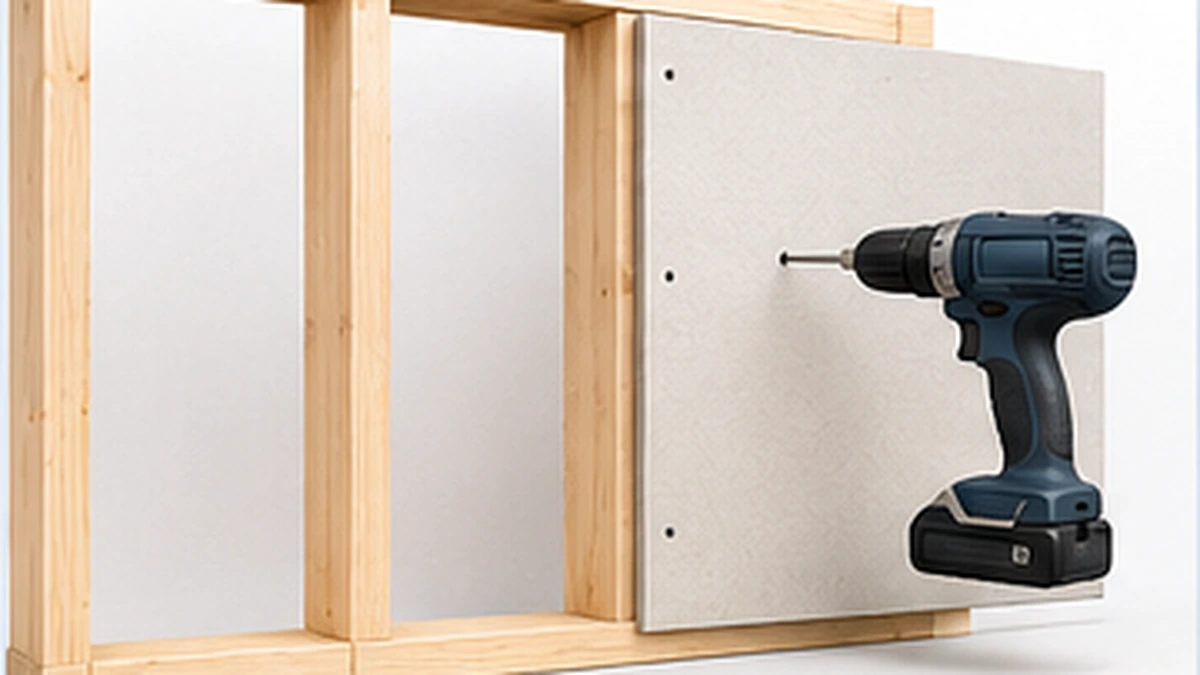 Illustration of a timber stud wall showing wall dimensions and stud spacing